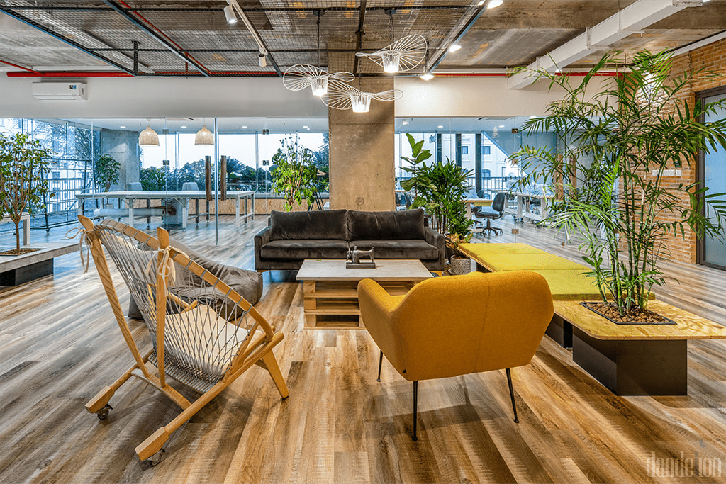 Thi c&ocirc;ng văn ph&ograve;ng layout mở năng động