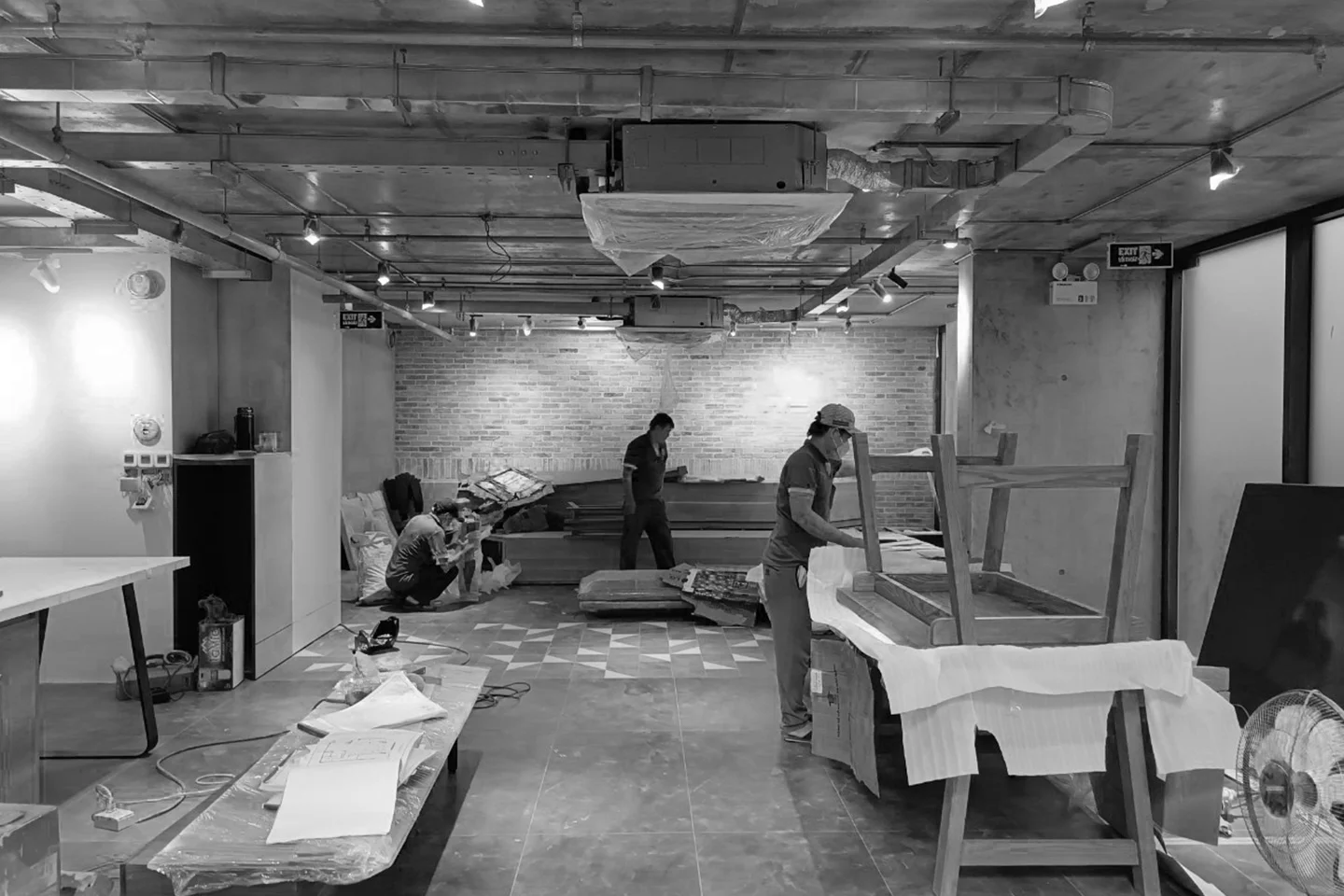 Hình ảnh thi công nội thất văn phòng mgm