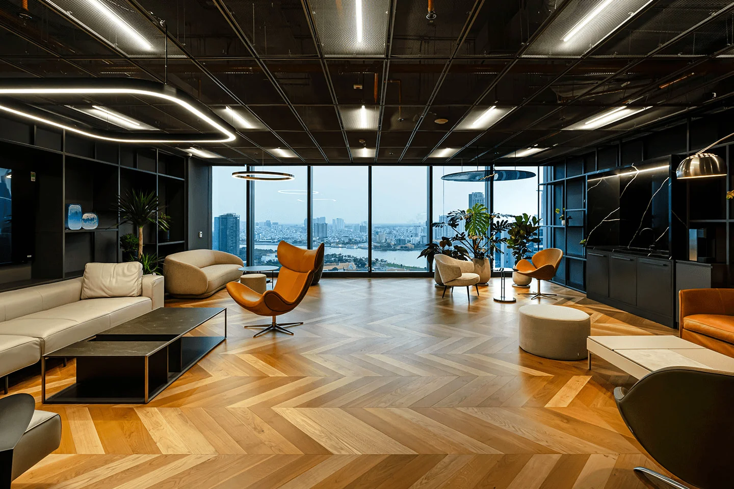 Không gian hoàn thiện nội thất văn phòng của dự án VPS